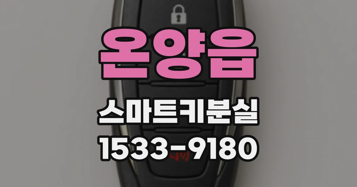 온양읍 스마트키분실