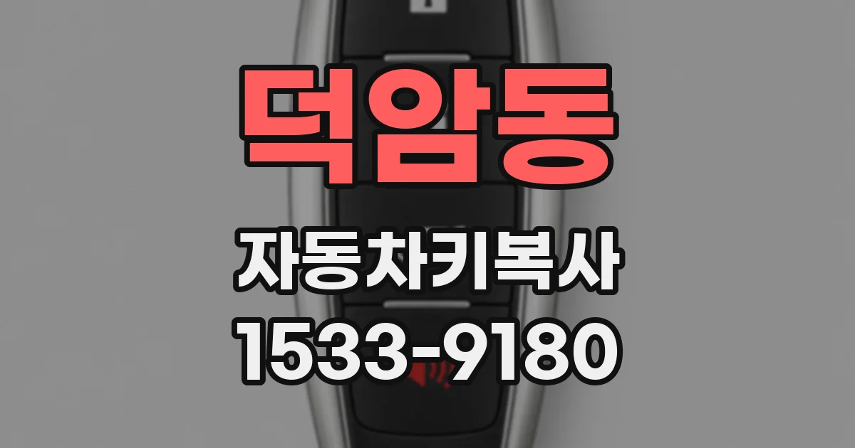덕암동 자동차키복사