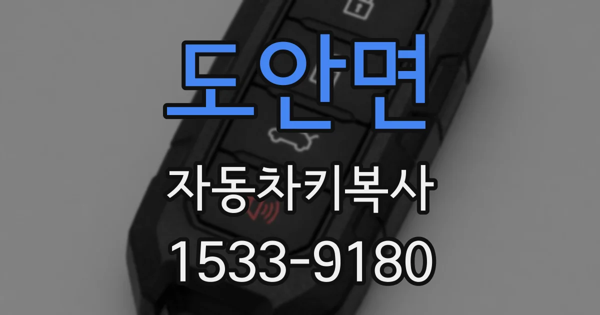 도안면 자동차키복사