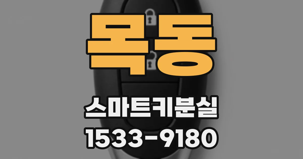 목동 스마트키분실