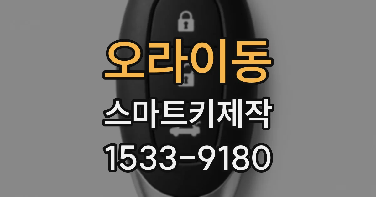 오라이동 스마트키제작