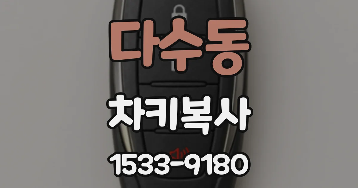 다수동 차키복사