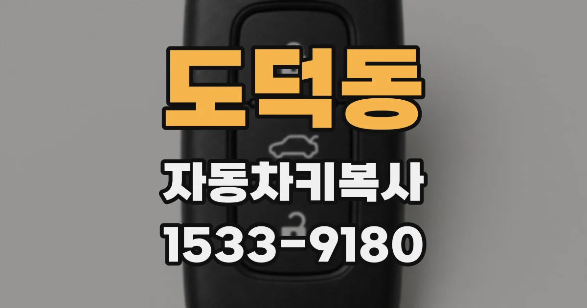 도덕동 자동차키복사