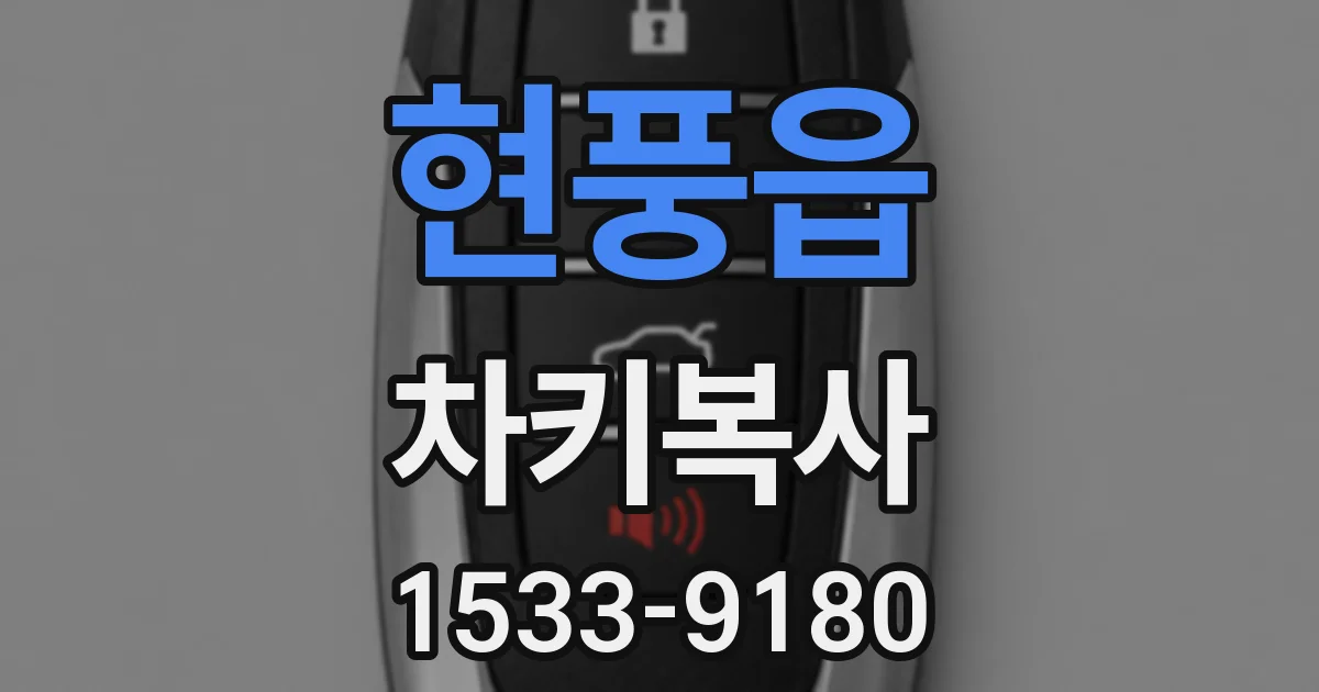현풍읍 차키복사