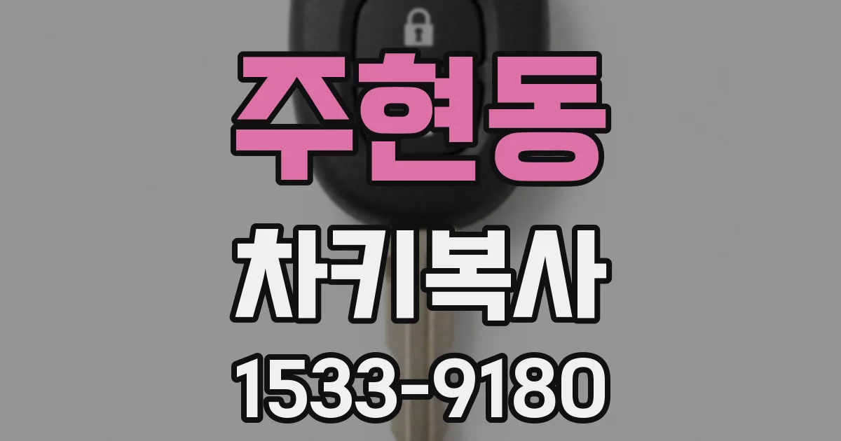 주현동 차키복사