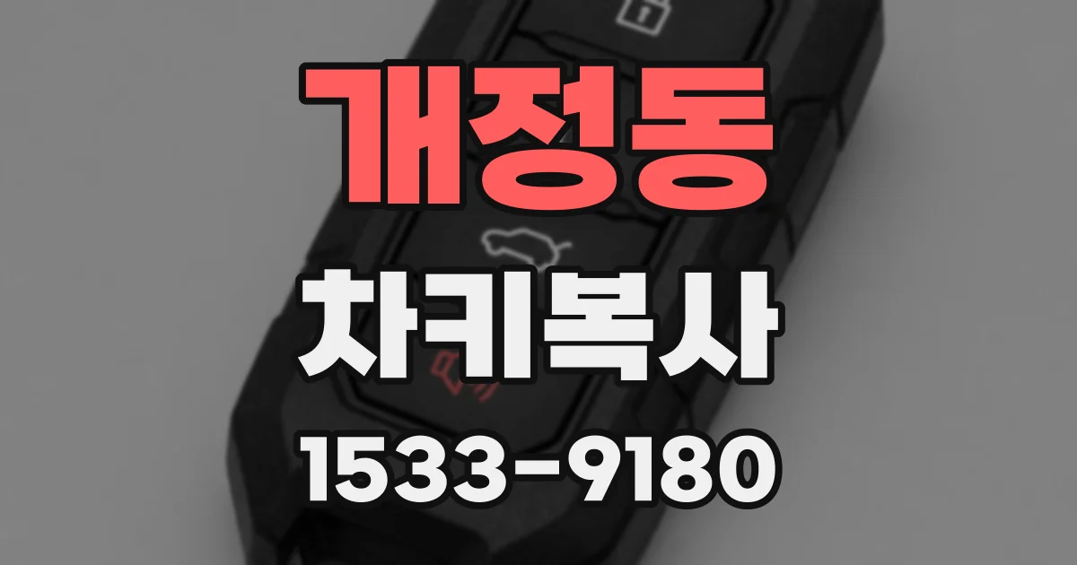 개정동 차키복사