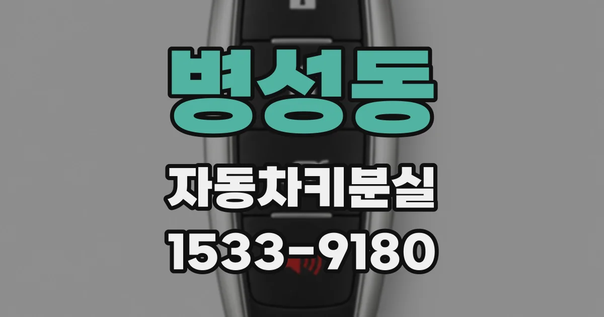 병성동 자동차키분실