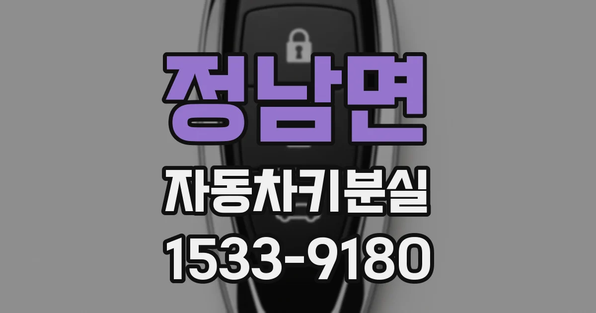 정남면 자동차키분실