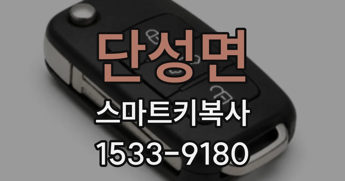단성면 스마트키복사
