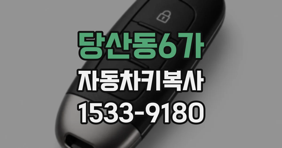 당산동6가 자동차키복사