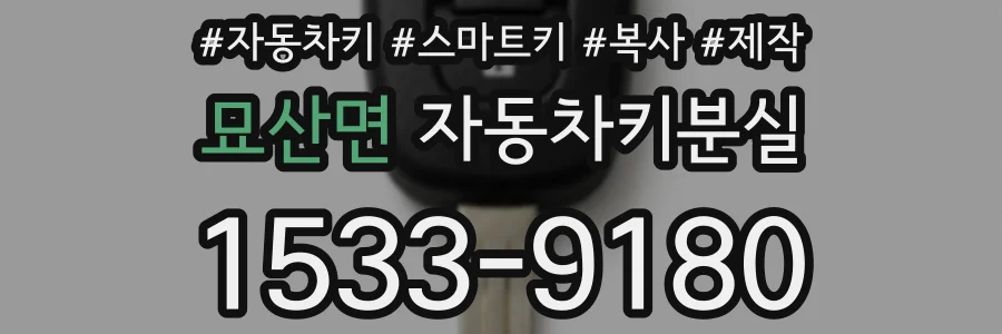 묘산면 자동차키분실