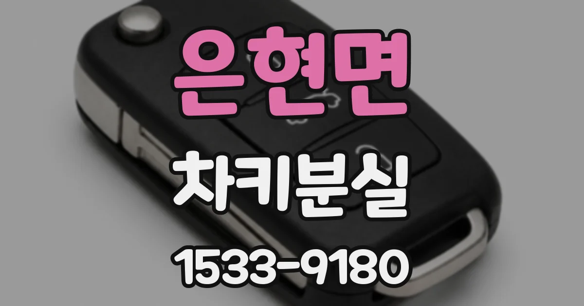 은현면 차키분실