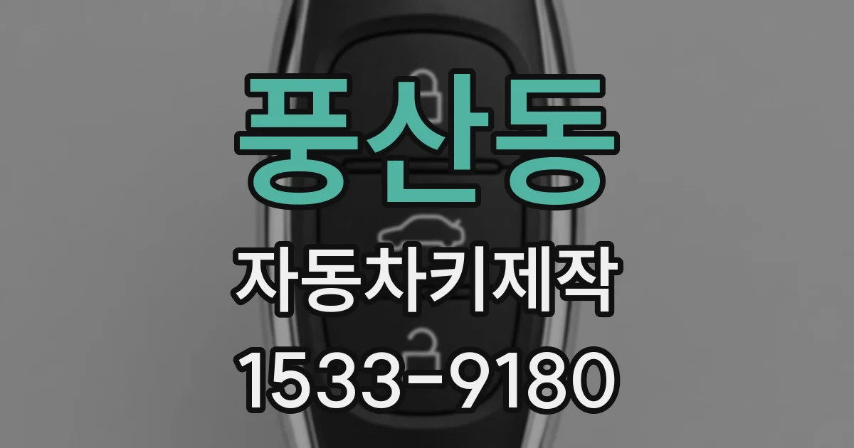 풍산동 자동차키제작