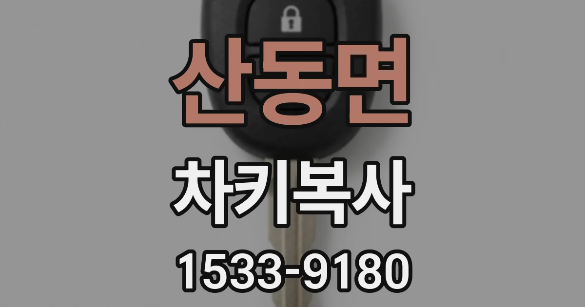 산동면 차키복사