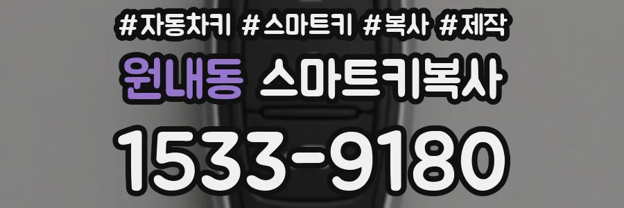 원내동 스마트키복사