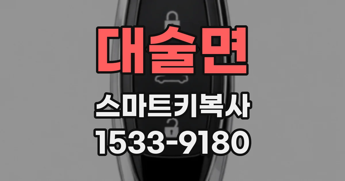 대술면 스마트키복사