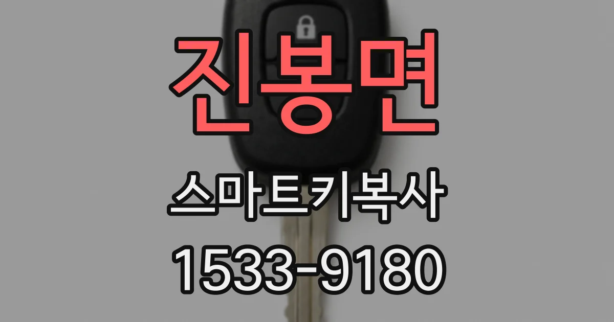 진봉면 스마트키복사