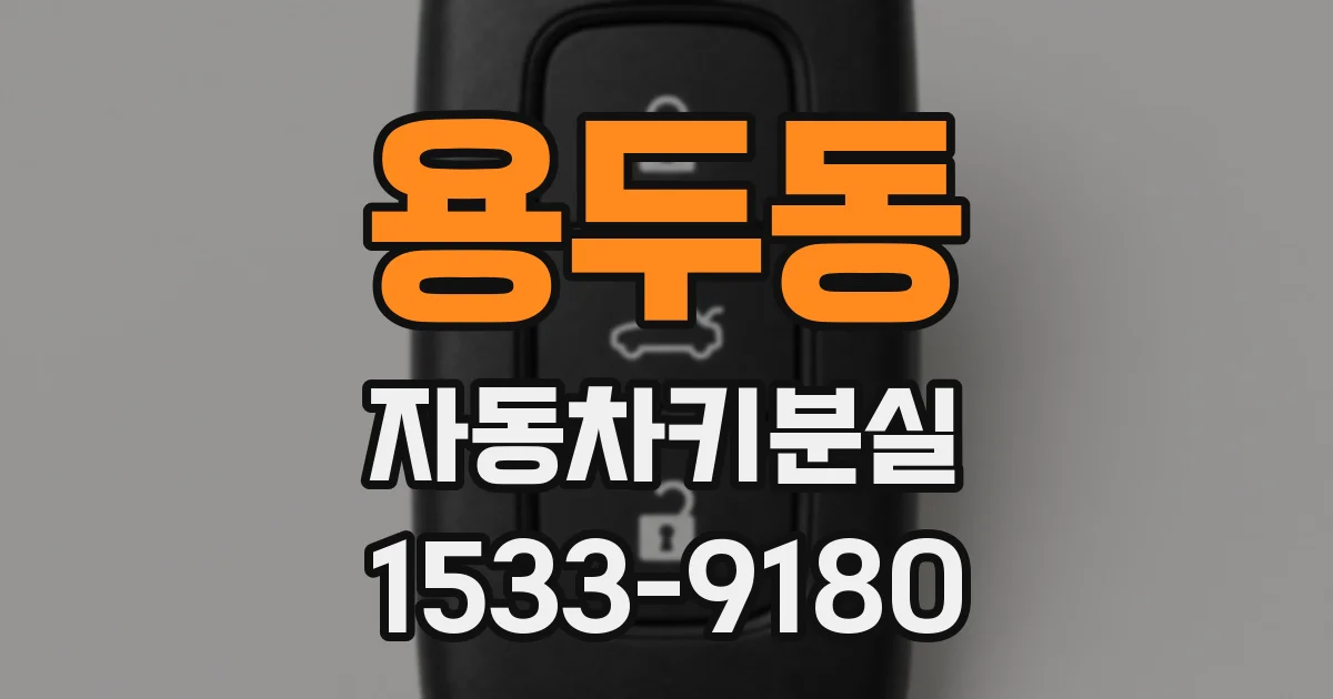 용두동 자동차키분실