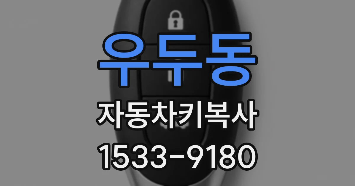 우두동 자동차키복사