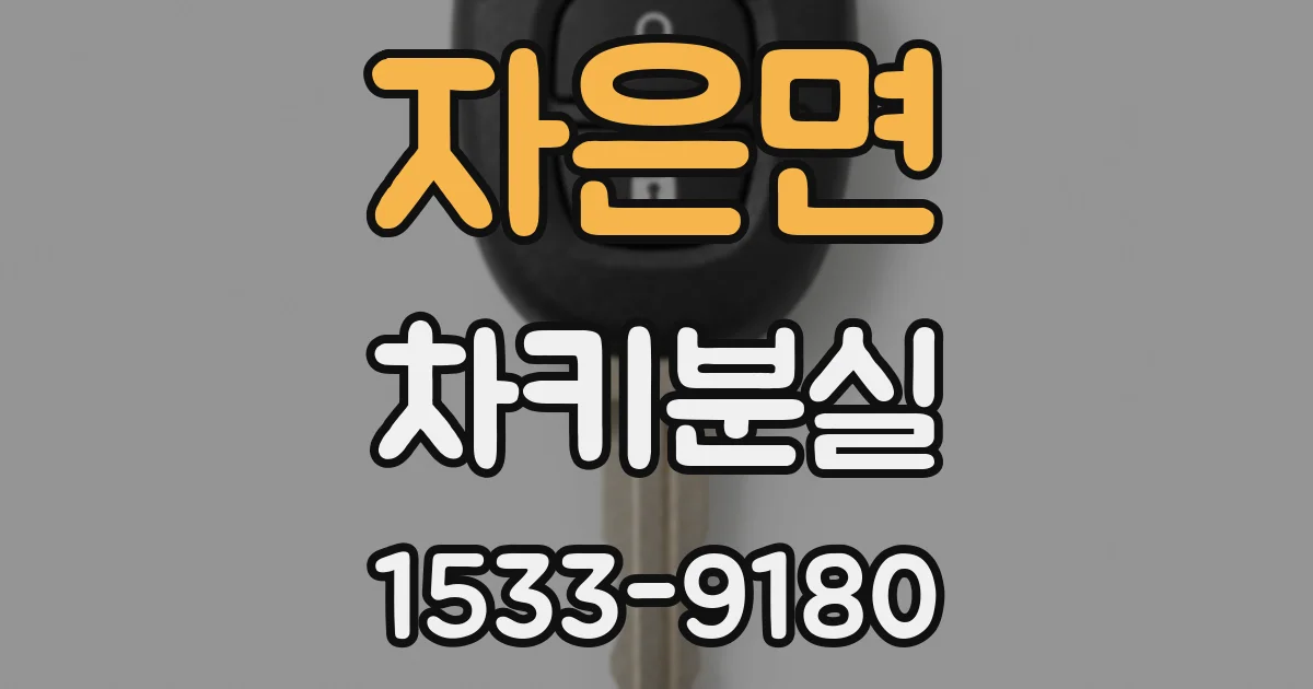 자은면 차키분실