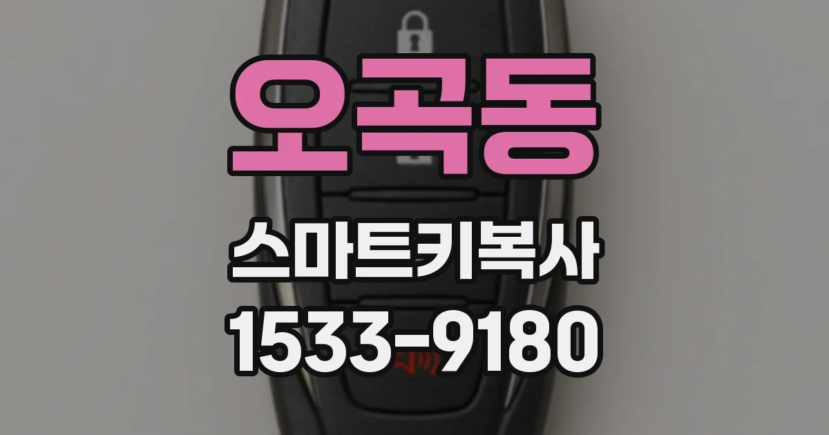 오곡동 스마트키복사