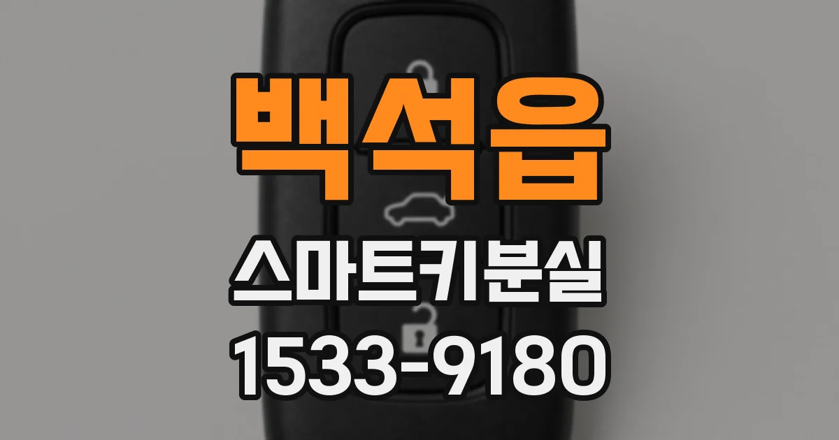 백석읍 스마트키분실