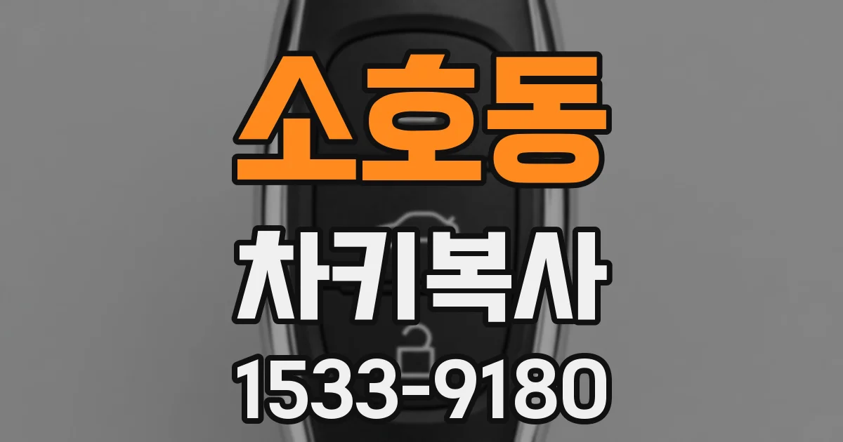 소호동 차키복사