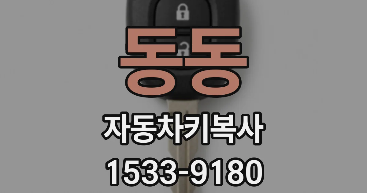 동동 자동차키복사