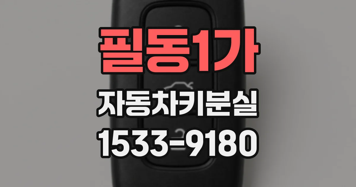 필동1가 자동차키분실