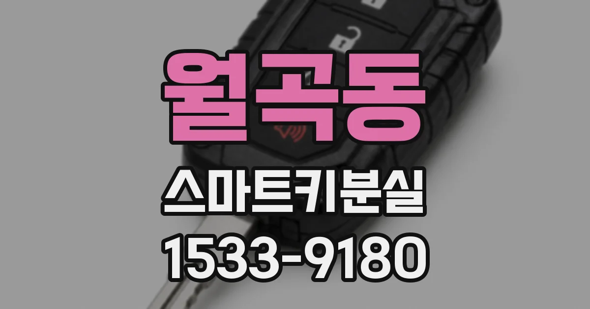 월곡동 스마트키분실