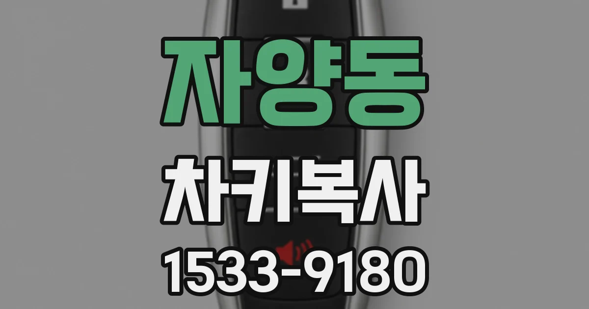 자양동 차키복사