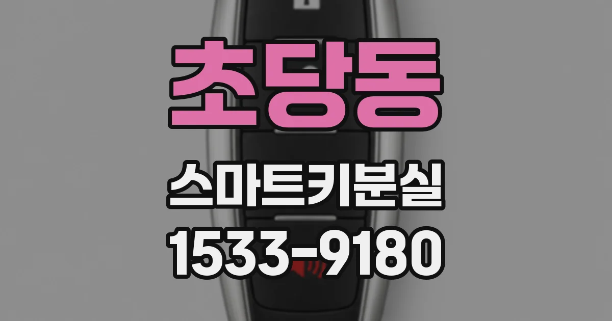 초당동 스마트키분실