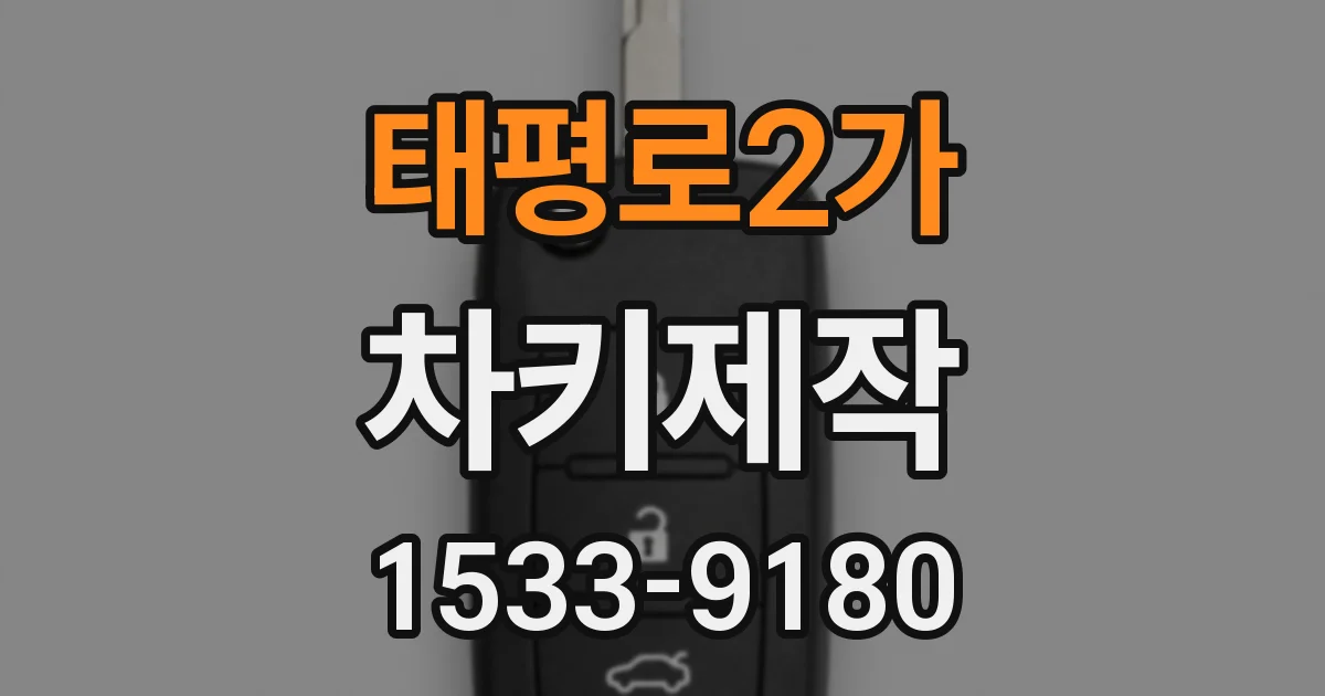 태평로2가 차키제작