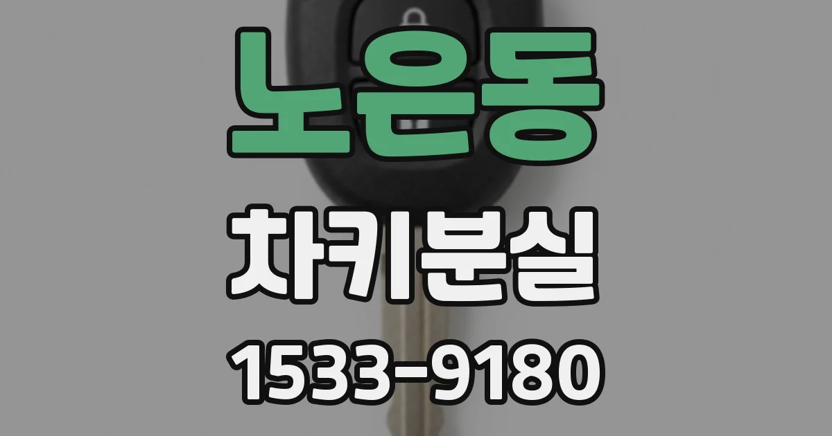 노은동 차키분실