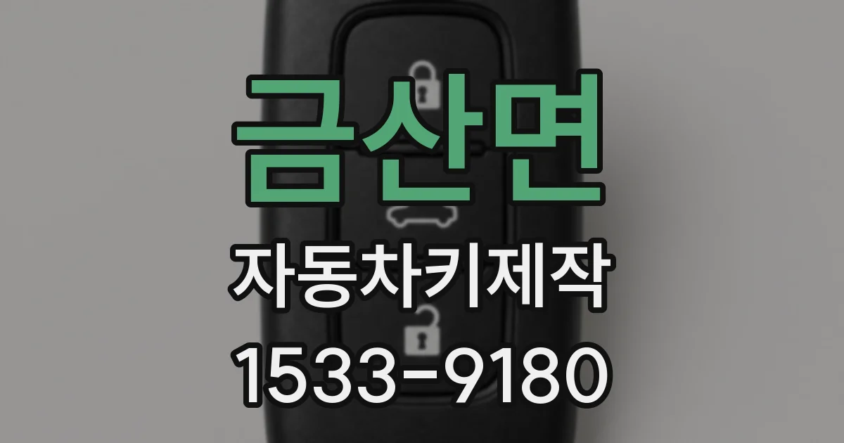 금산면 자동차키제작