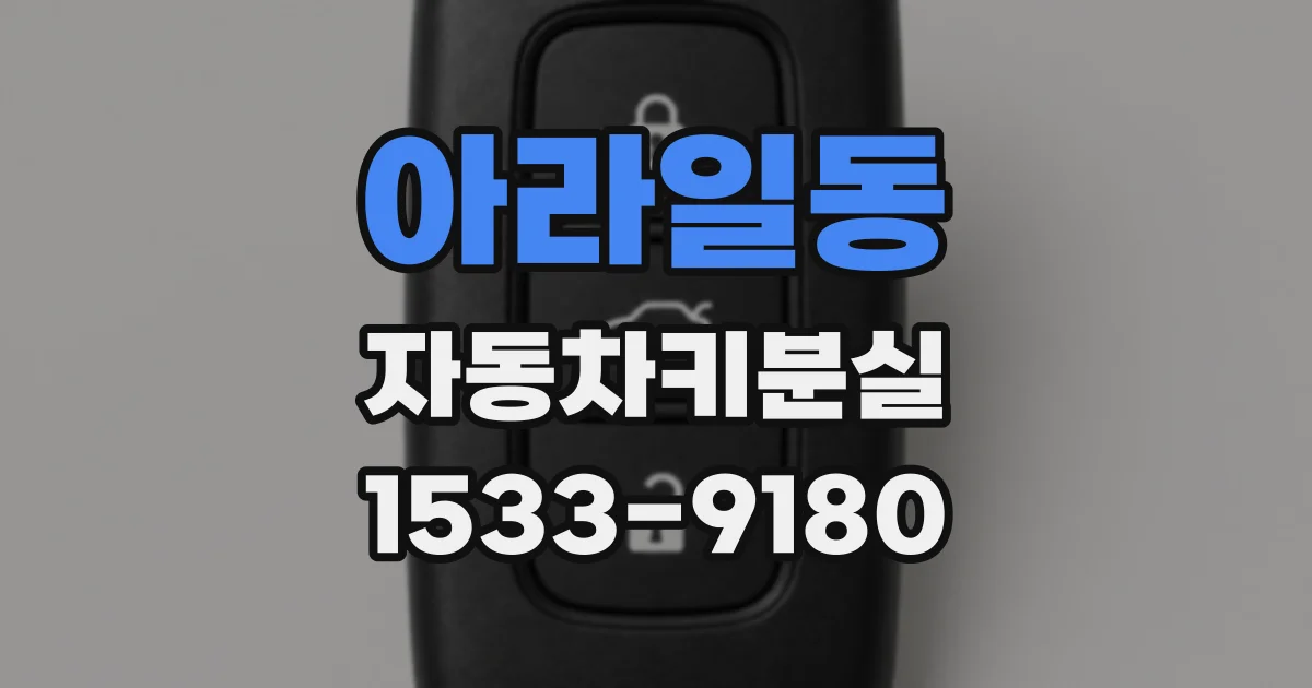 아라일동 자동차키분실