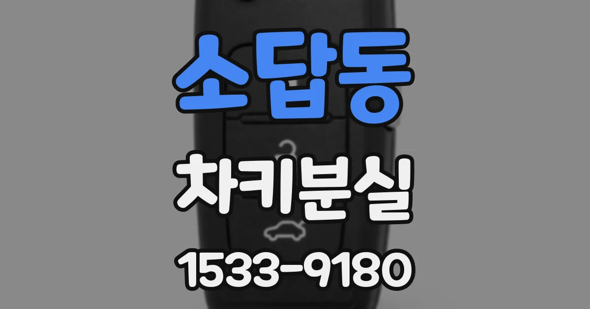 소답동 차키분실