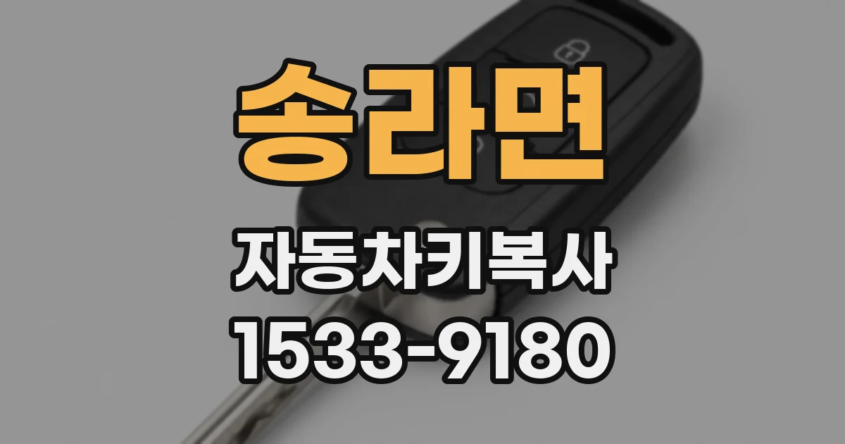 송라면 자동차키복사