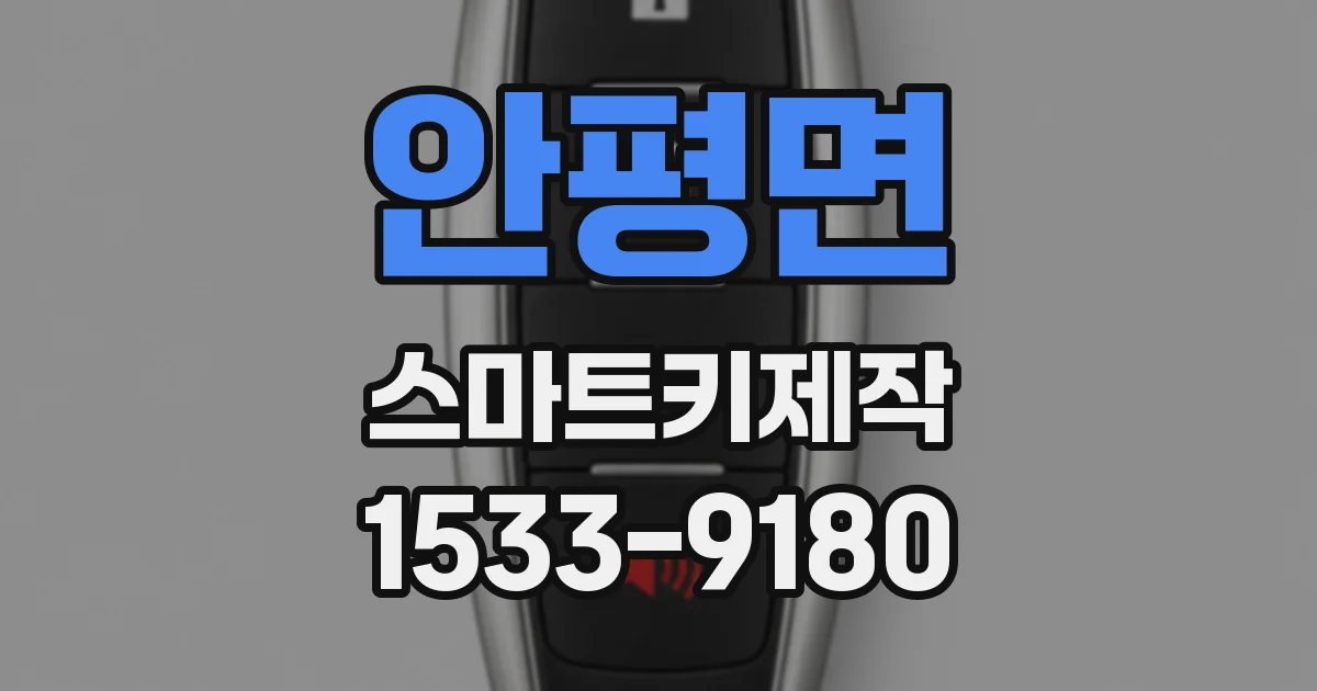 안평면 스마트키제작
