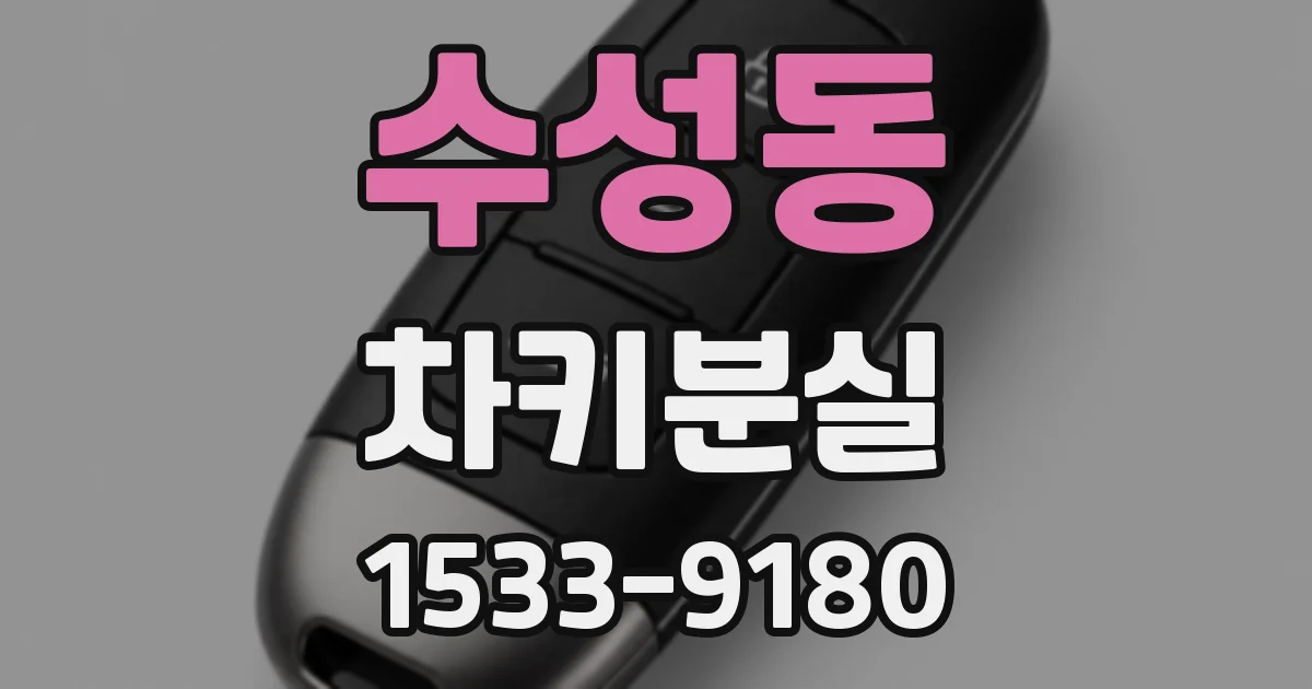 수성동 차키분실