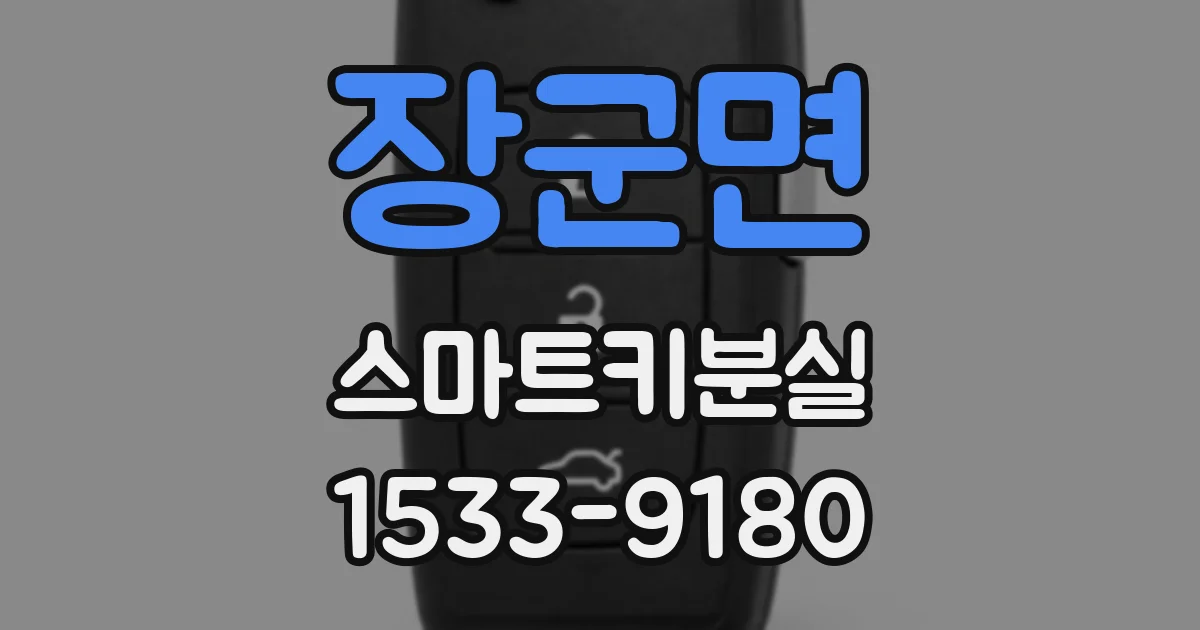 장군면 스마트키분실