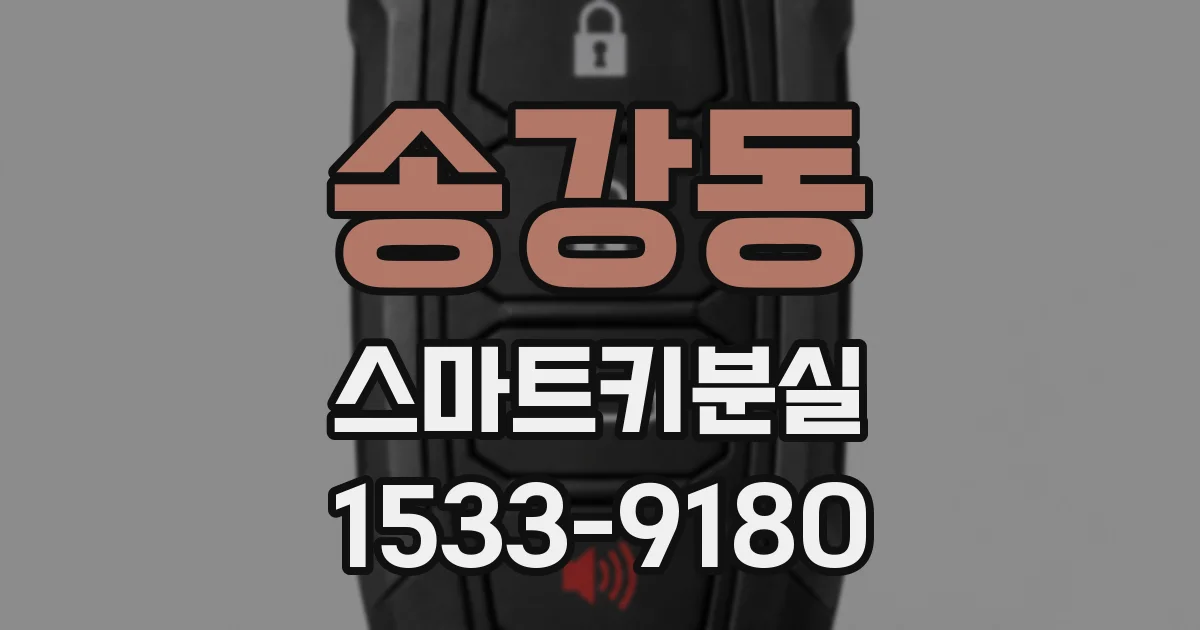 송강동 스마트키분실