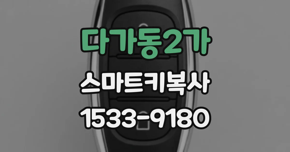 다가동2가 스마트키복사