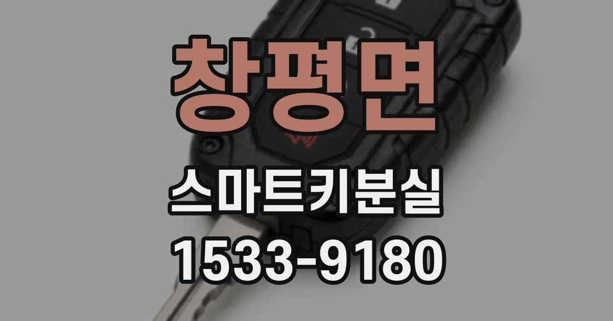 창평면 스마트키분실