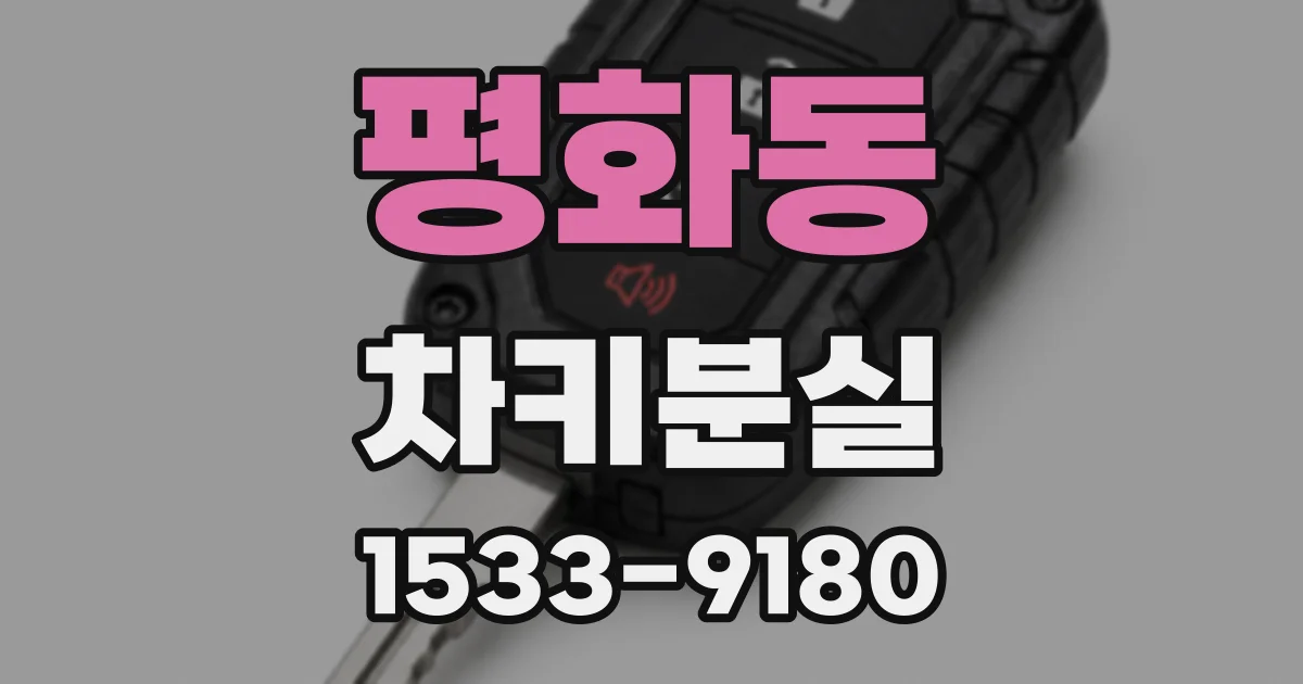평화동 차키분실