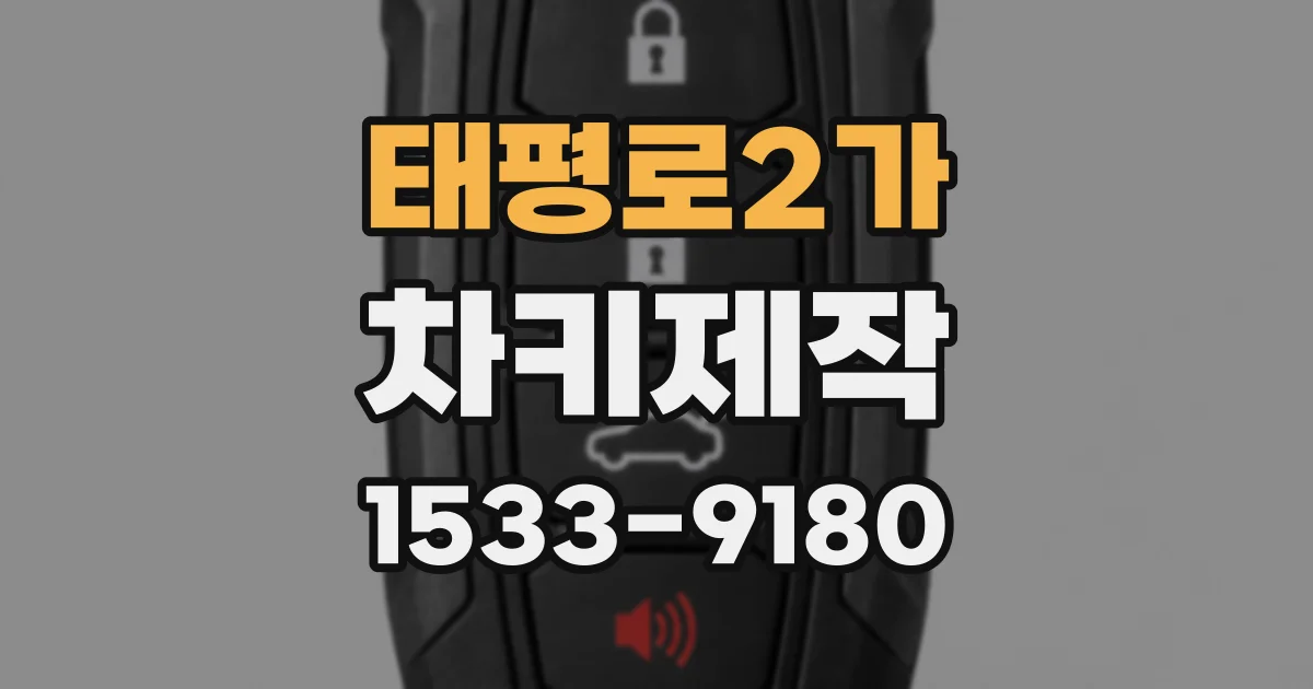 태평로2가 차키제작