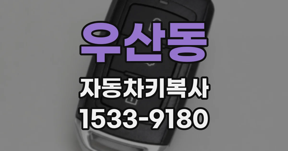 우산동 자동차키복사
