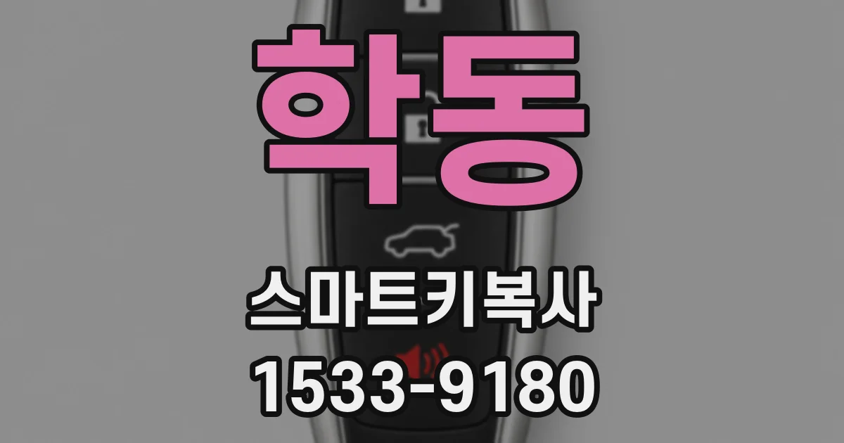 학동 스마트키복사
