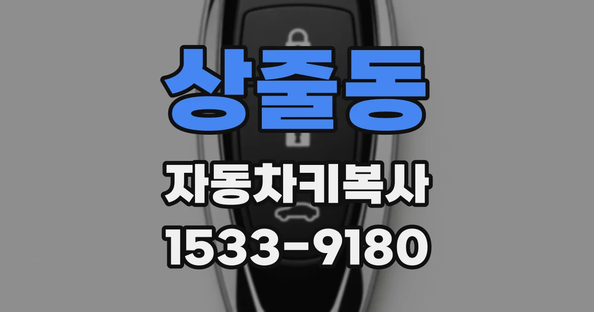 상줄동 자동차키복사