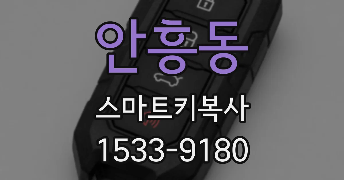 안흥동 스마트키복사